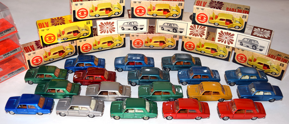 MEBETOYS 　A-16 FIAT 124 B8 1:43 MEBETOYS ITALY A-16 A16 A 16 FIAT 124 MET. GREEN